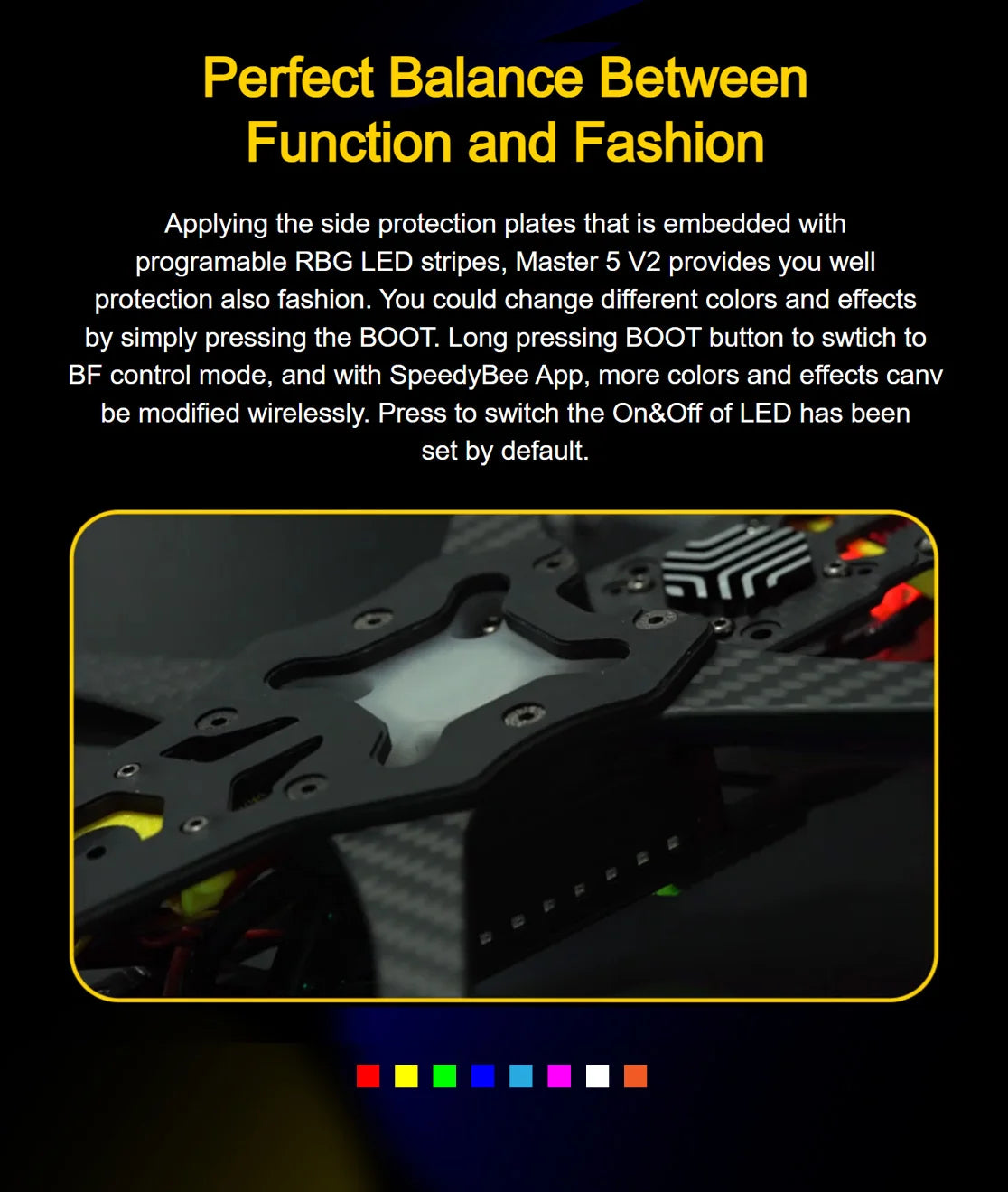 SpeedyBee Master 5 V2 FPV 5 inch Freestyle Drone HD O3 Air Unit with SpeedyBee F405 V3 Stack 2306 1900KV 6S Motor RC Quadcopter