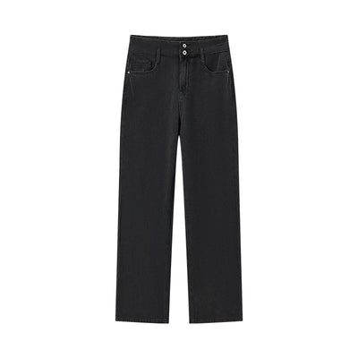 Semir 2025 Women Jeans Autumn New High-waisted Wide-leg Pants All-match Trousers for Women