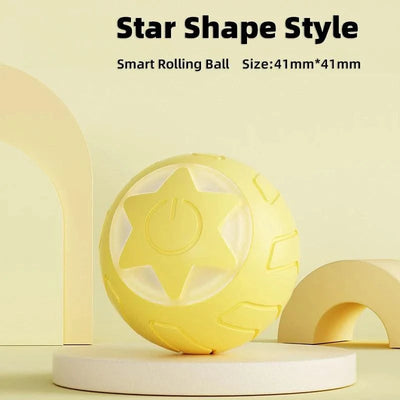 Pet Automatic Rolling Cat Toy Training Self-propelled Kitten Toy Indoor Interactive Play Electric Smart Cat Ball Toy Supplies