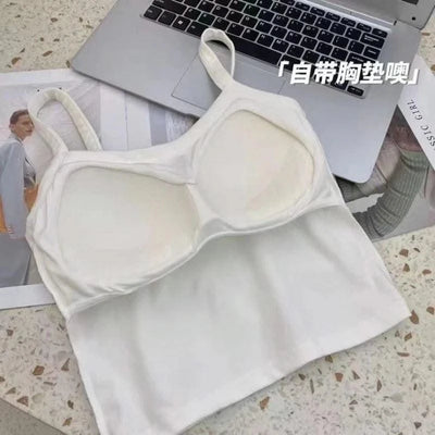 Women's Camisole Girl Basic T-shirt Vest Lingerie Bras Tube Tops Hot