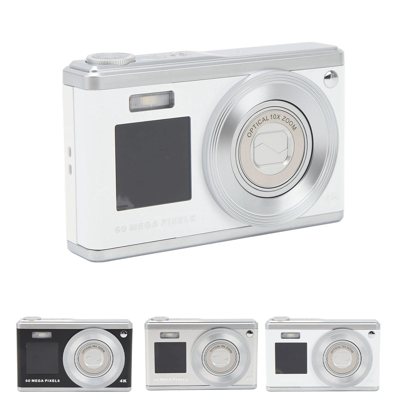 Digital Camera 2.88in IPS Screen Anti Shake 10X Optical Zoom 1000mAh Auto Focus Vlogging Camera Built in Fill Light