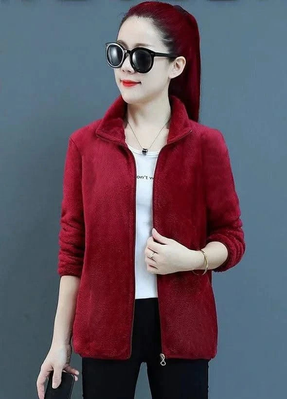 Fleeced Short Coats for Women  High Quality Casual