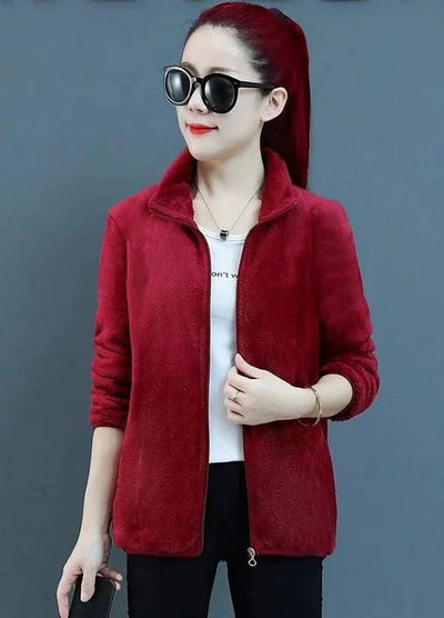Fleeced Short Coats for Women  High Quality Casual