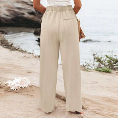 Women's Wide Leg Pants High Elastic Waisted In The Back Business Work Trousers Long Casual Pants Pants for Women Women’s Pants