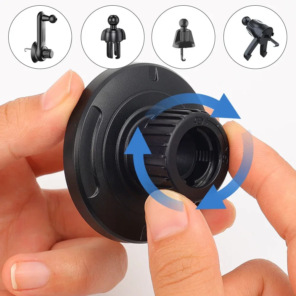 For MagSafe Car Mount Accessories Universal Magnetic Car Phone Holder Parts Suitable for 17mm Ball Head Base Magnet Brackets