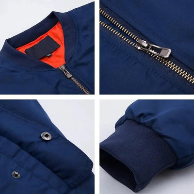 bomber jacket Bomber Jackets Men Casual Solid Zipper Pilot Jacket Green New Slim Fit Male Coats Mens Military New pilot Air men
