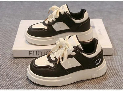 Kids Sports Shoes Non-slip Soft Sole Boys Girls Casual Shoes White Trendy 2025 New Fashion Children Sneakers Breathable Comfort