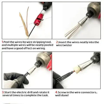 1PC Wire Twisting Tools Quickly Twister Electrician Artifact for Power Drill Drivers Twisted Connector Cable Device Multi-tool