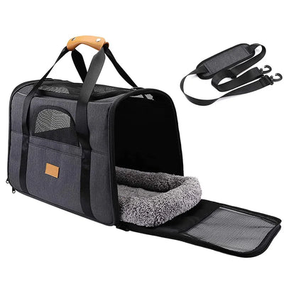 Cat Carrier Soft Portable Pet Carrier for Small Medium Cats Dogs Puppy up to 14lbs Airline Approved Dog Carrier