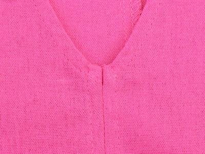 2025 new women's clothing European and American style fashionable linen western style asymmetrical V-neck design linen top