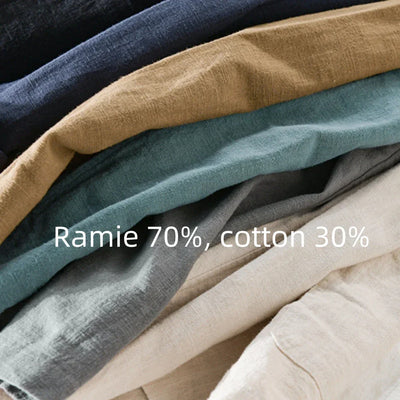 men's Blazers Linen and Cotton Casual men clothing fashion 2024 Spring Autumn Solid Tops for Young men loose Suit Coat