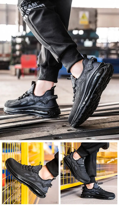 Non Slip Lightweight Breathable Sneakers for Women Steel Toe Indestructible Safety Shoes Anti-puncture Protection Safety Shoes