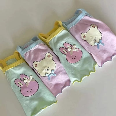 Pet Puppy Summer Clothes Pomeranian Short Vest Yorkshire Animal Print Pullover Maltese Soft Camisole Pet Supplies