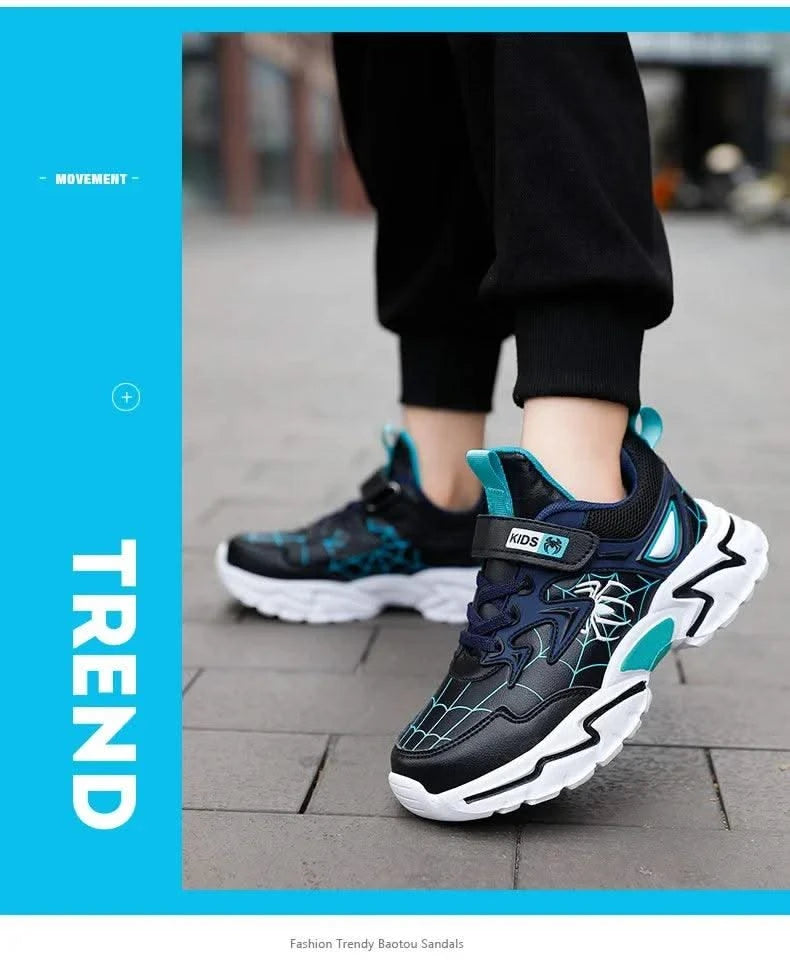 Children Boys Shoes School Sports Fashion Leather For Kids Tennis Casual Sneakers Children's Boy Running 7-12 Years Walking Shoe