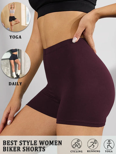 Biker Shorts For Women Super Soft No See Through Workout Yoga Running Cycling Push Up Gym Fitness Shorts Women's Activewear