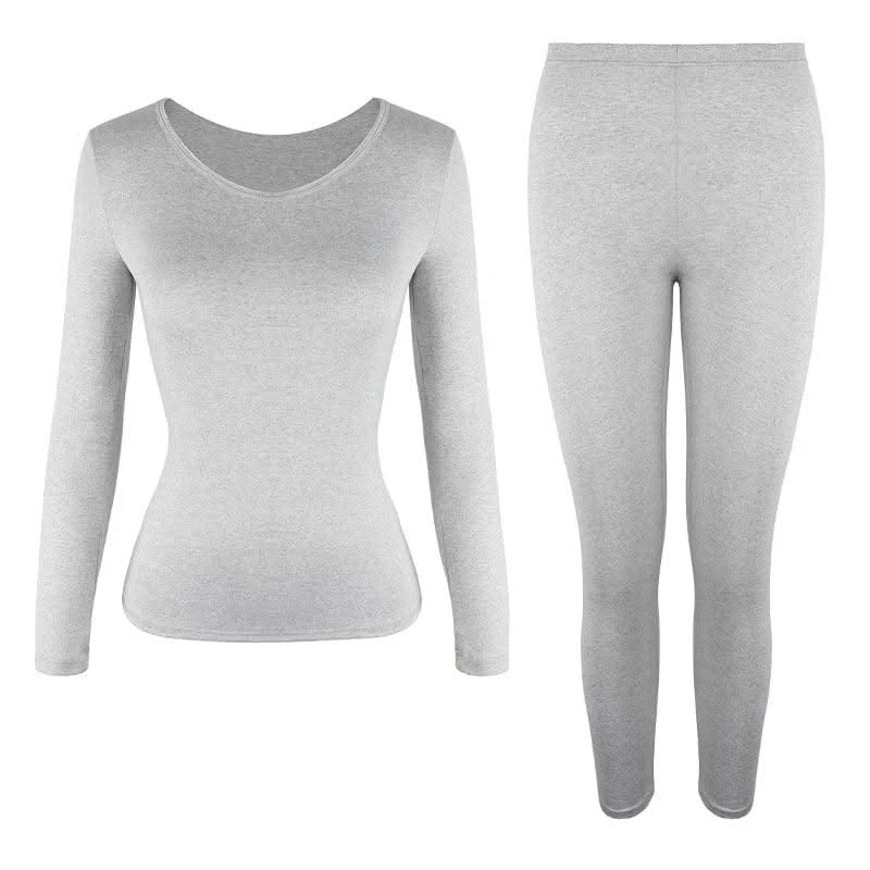 Thermal Underwear Women Autumn Winter Under Layer Clothes New Warm Pajamas Sets for Female 2 Pieces Long John Top Legging