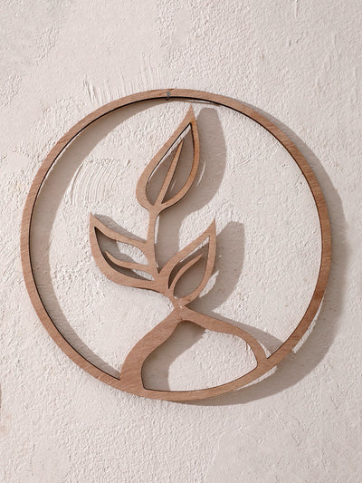 Natural Wooden Wall Hanging Wall Art Decor - Elements Design (Fire, Water, Earth, Air) Wood Hanging Wall Decor Boho Wall Accent
