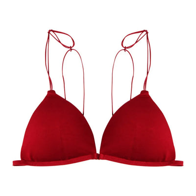 Breathable Triangle Bras for Women Beauty Back Push-up Wireless Bra Thin Strape Lingerie French Style Bra Girls