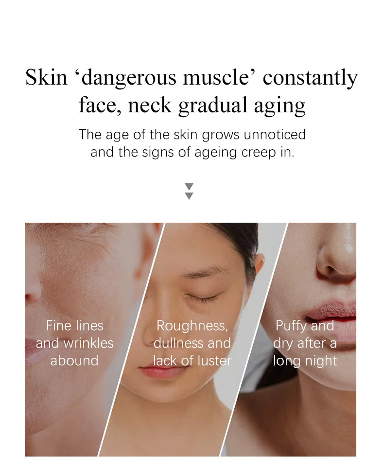 3 In 1 Facial Lifting Device Neck Facial Eye Massage Face Slimmer EMS Beauty Skin Tightening Wrinkle Anti Aging Face Massager
