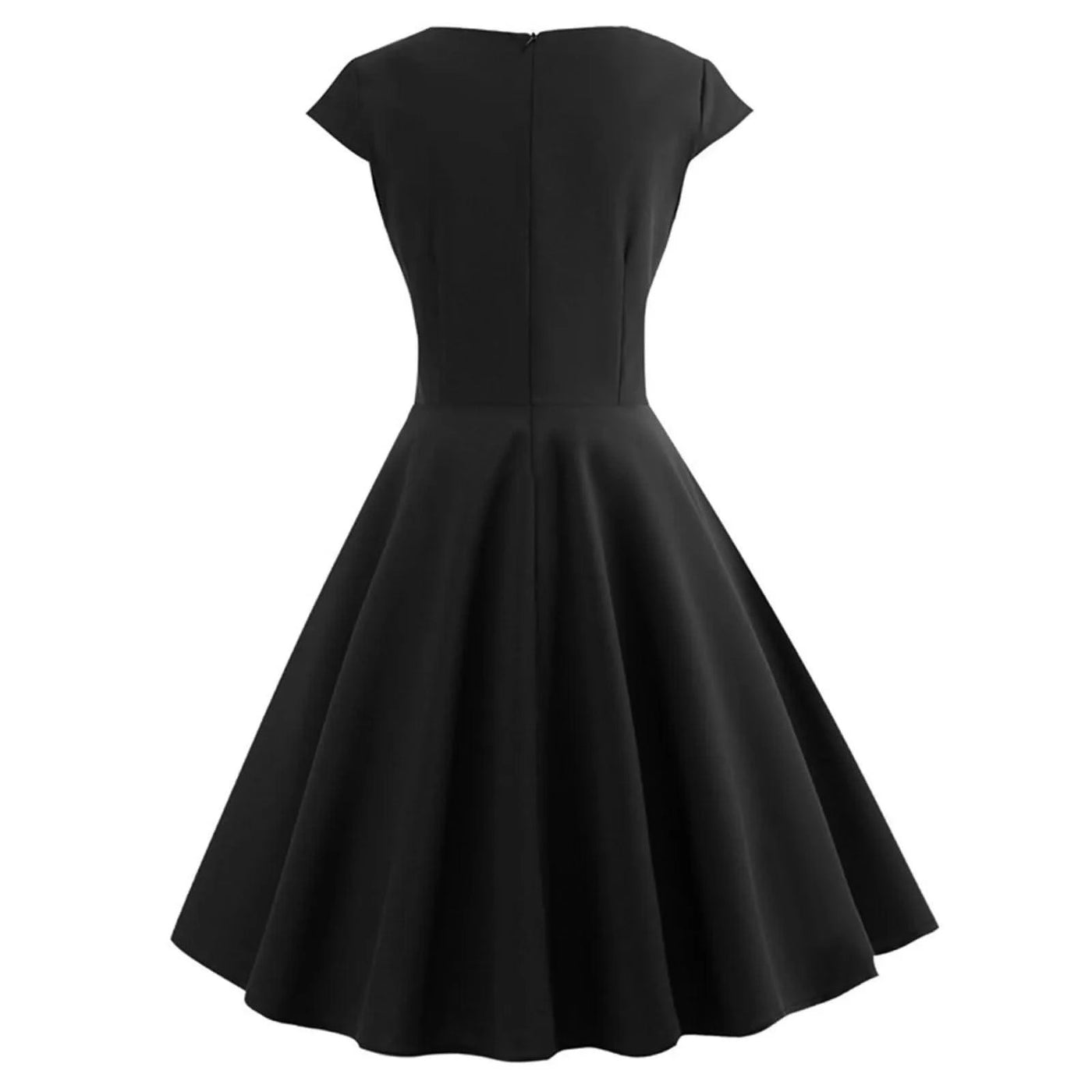Pink Summer Elegant Party Midi Dress Women V Neck Vintage Robe Elegant Vintage Rockabilly Pin Up Party Office Midi Dresses