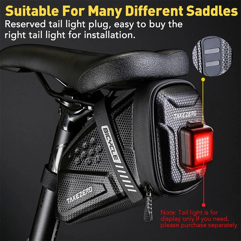 Fashion Waterproof Bicycle Saddle Bag Road Bike Saddlebags Reflective Striped Bicycle Tool Holder Bag MTB Accessories Tools