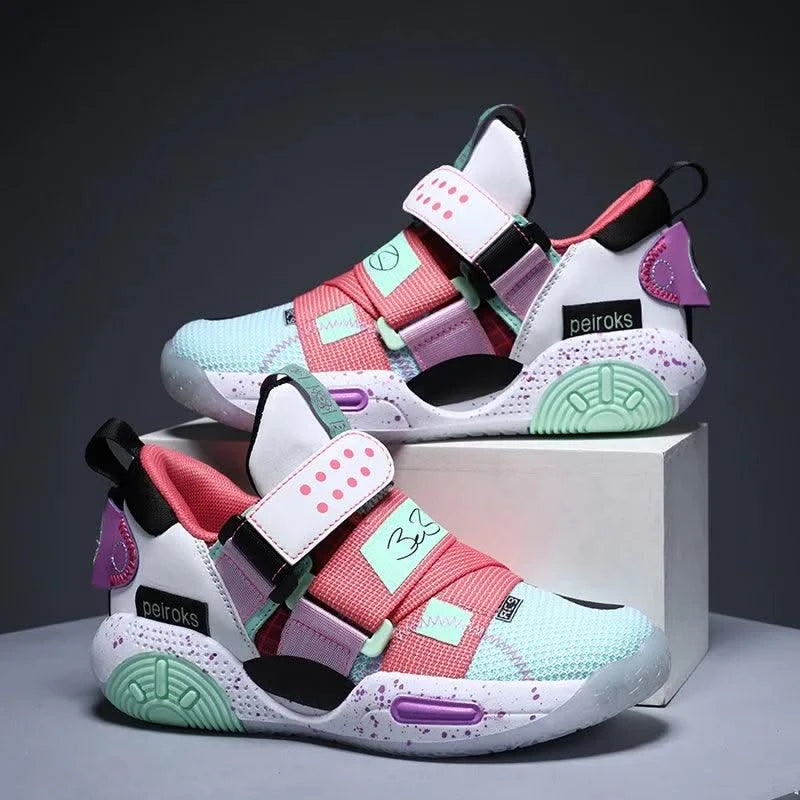 2024 New Children's Basketball Shoes For Boys Girls Non-slip Kids Sport Shoes Lightweight Outdoor Sneakers Trainers Footwear