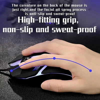 VIKEOFN Latest High Quality Ergonomic Design Gaming Mouse Desktop Computer Laptop USB Backlit Mouse Manufacturers Hot Sale