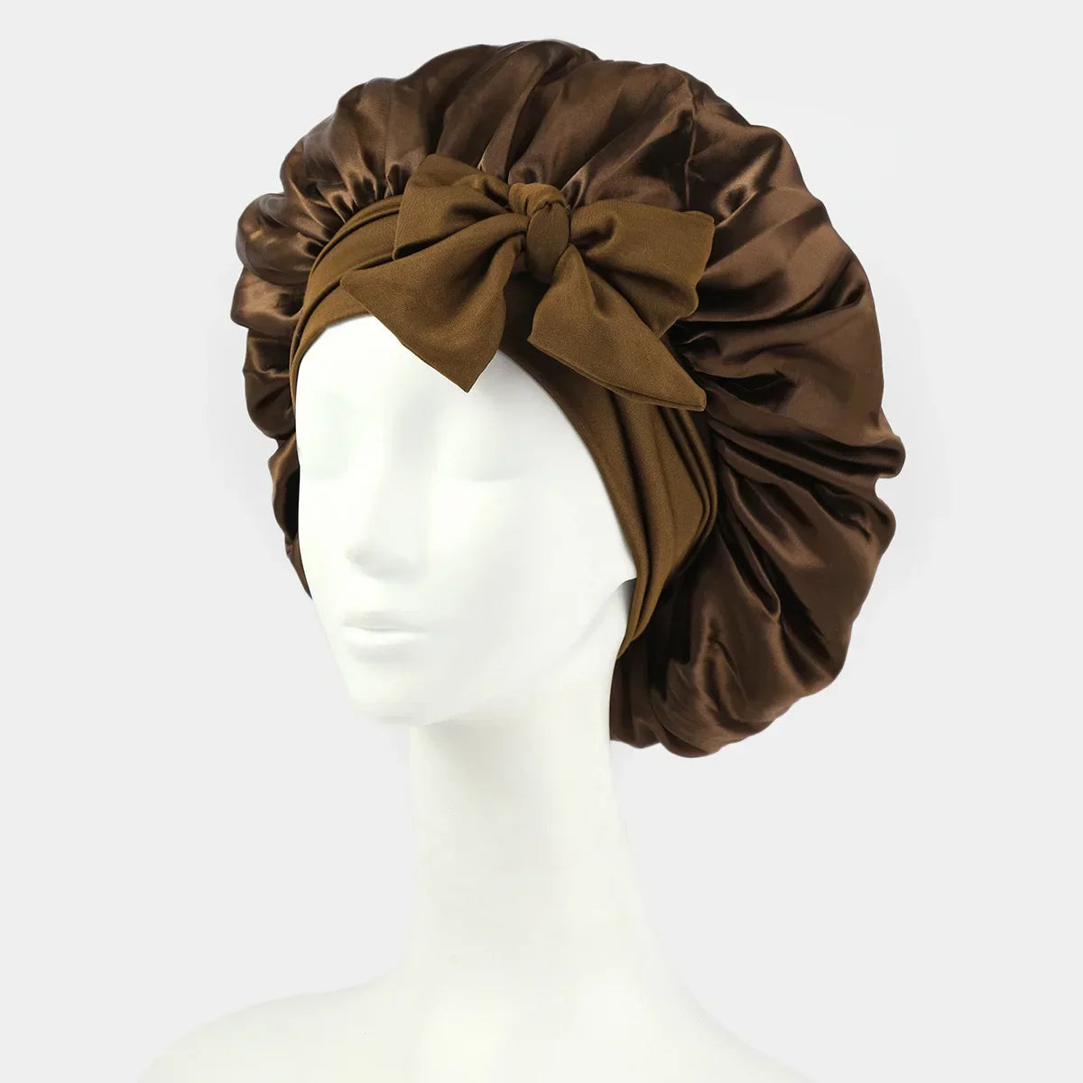 Satin Bonnet Silk Bonnet Adjustable Bonne For Sleeping Hair Bonnet With Tie Band Bonnets For Women Men