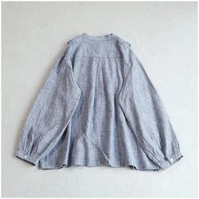 Cotton Linen Floral Embroidery Blouses Shirts For Women Tops Loose Oversize Lantern Long Sleeve Casual Boho Beach Summer Blusas