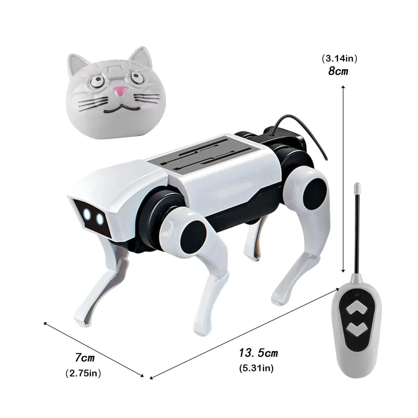 Children's Remote Control Mechanical Robot Dog, Toy Science, Teaching,  DIY Assembling Model Electric Set Toys for Boys Kids