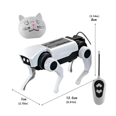 Children's Remote Control Mechanical Robot Dog, Toy Science, Teaching,  DIY Assembling Model Electric Set Toys for Boys Kids
