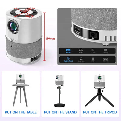 Projector2024 New Products Portable Projector Mini Android Lcd 4K Smart Tvs HD 4K 1080P Home Theater Projector
