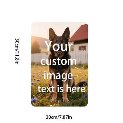 A personalized custom 20.32x30.48cm wooden wall art - personalized photo, image, text, wooden sign for home decoration