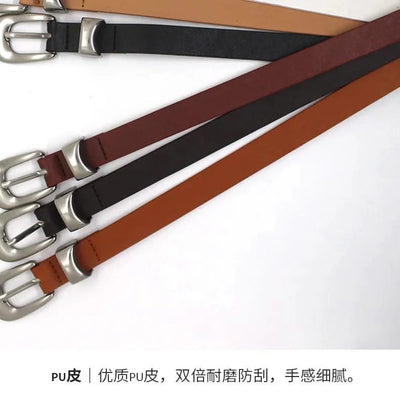 Genuine Leather  Fashion Women Belts |Pin Buckle |Jeans, Trousers
