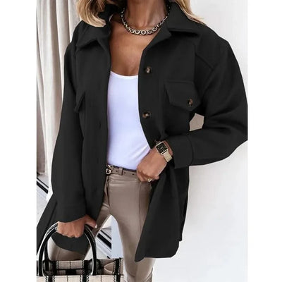 Women Fashion Jacket Thickened Windproof Thermal Coats Versatile Daily Wear