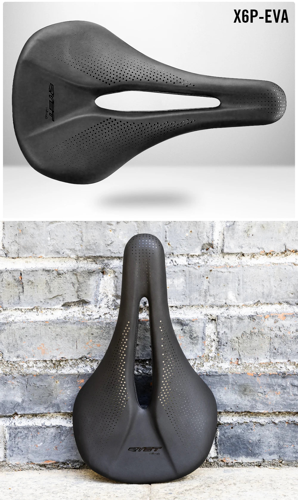 RYET 3D Printed Bike Carbon Saddle 140mm 142mm Super Light Road MTB Racing EVA Saddles Bicycle Seat Cushion Cycling Seating Part