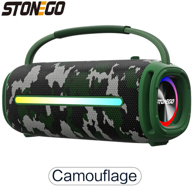Portable Bluetooth 5.3 Speaker RGB Lantern Waterproof IPX6 High Power Audio Outdoor Wireless Speaker