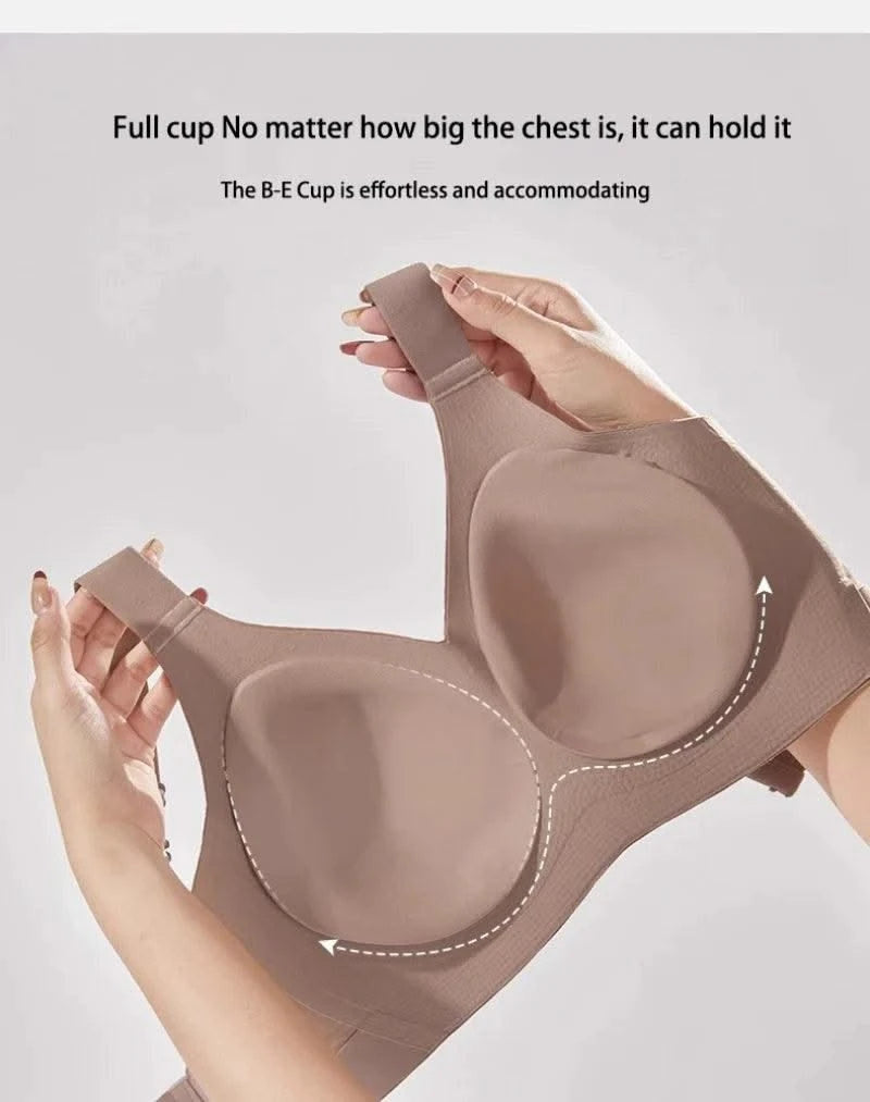 Plus Size Women Seamless Bras Sexy V Waist Brassiere Padded Wireless Soft Sleepwear Female Solid Breathable Underwear Lingerie
