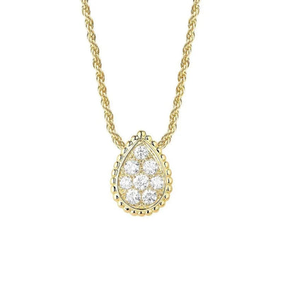 Women's Drip Diamond Necklace 18K Gold Plated Elegant Gift for Her