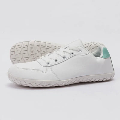 ZZFABER Leather Barefoot Shoes Soft Minimalist Sneakers for Women Men Casual Shoes Unisex Sneakers