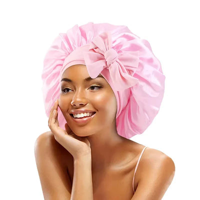 Satin Bonnet Silk Bonnet Adjustable Bonne For Sleeping Hair Bonnet With Tie Band Bonnets For Women Men