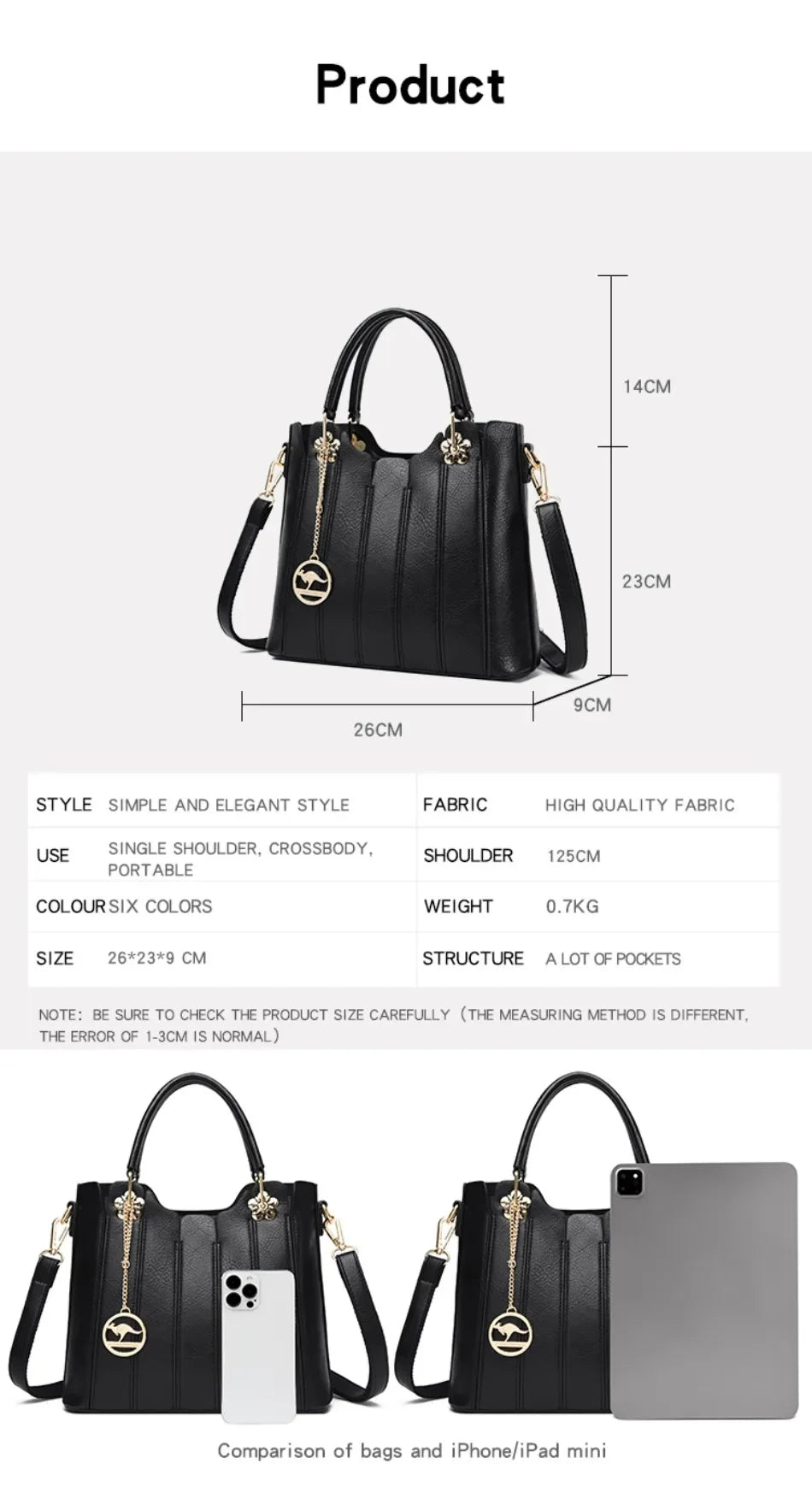 Genuine Brand Luxury Handbag Women Bags Designer High Quality Leather Handbags Large Capacity Shoulder Crossbody Bags for Women
