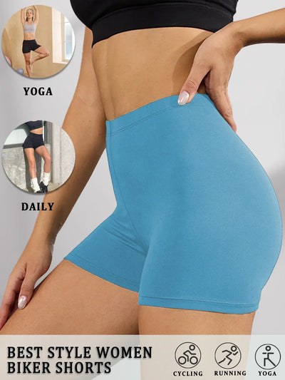 Biker Shorts For Women Super Soft No See Through Workout Yoga Running Cycling Push Up Gym Fitness Shorts Women's Activewear