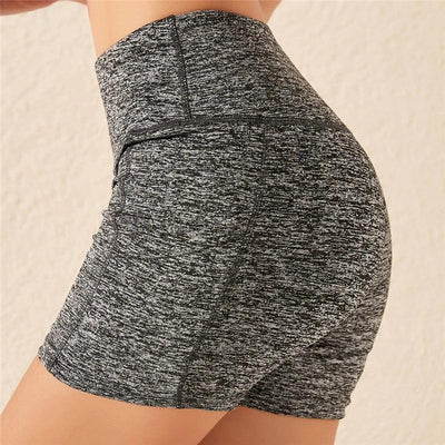 Women's Sports Shorts Biker Short Pocket High Waist Yoga Legging Fitness Tights Women Cycling Athletic Gym Running Yoga Shorts