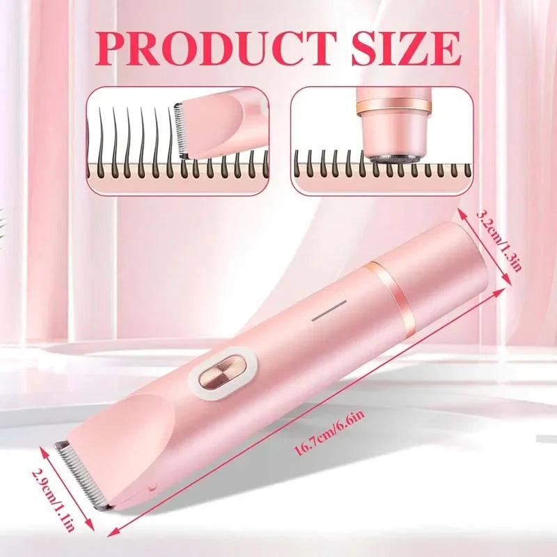 Portable Rechargeable Eepilators For Women - Electric Shaver Doubles As Hair Trimmer For Leg Face Arm