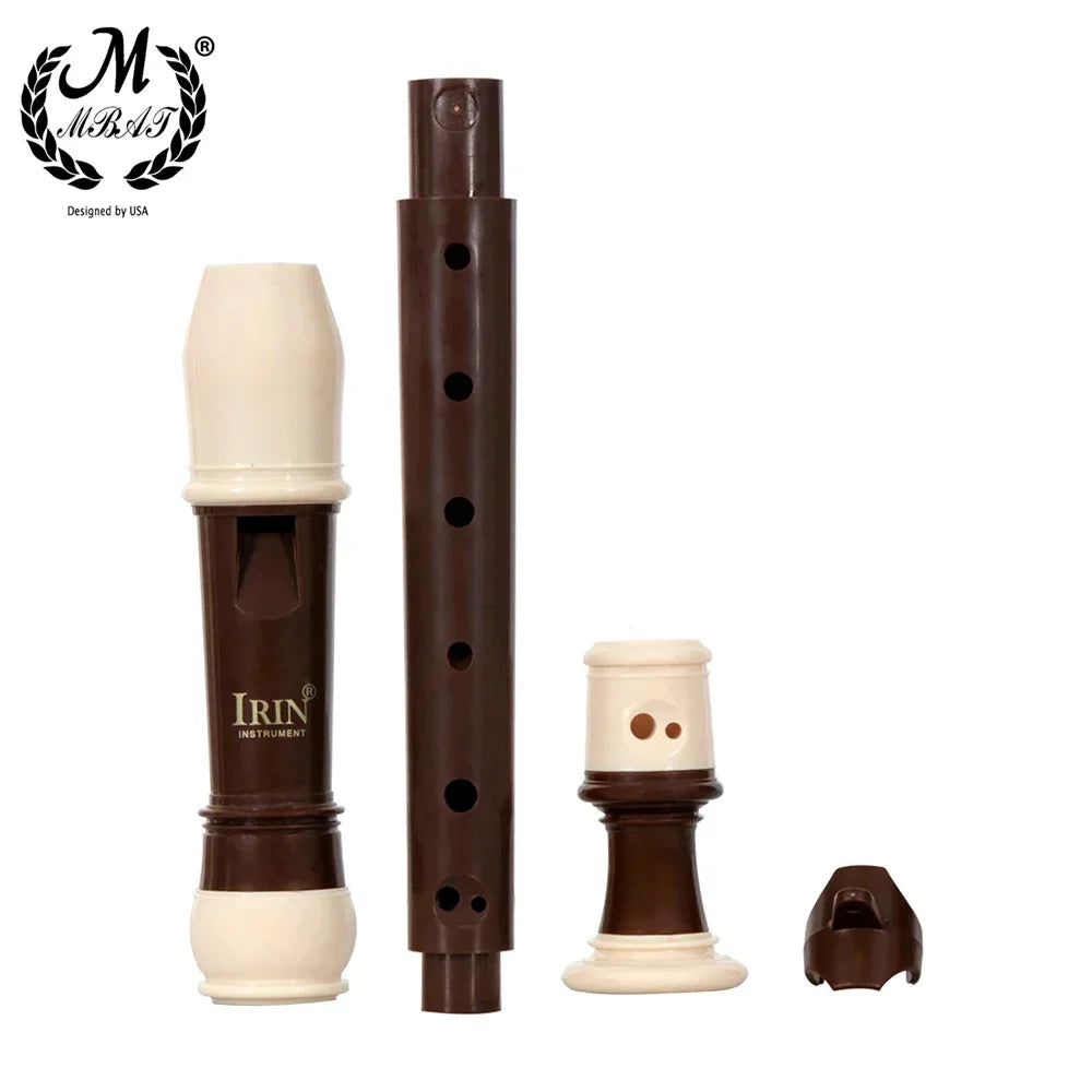 M MBAT ABS Flute Clarinet Recorder Soprano Long Flutes Baroque Recorder Fingering Musical Instrument Accessories Beginner Flute