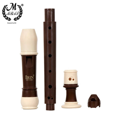 M MBAT ABS Flute Clarinet Recorder Soprano Long Flutes Baroque Recorder Fingering Musical Instrument Accessories Beginner Flute