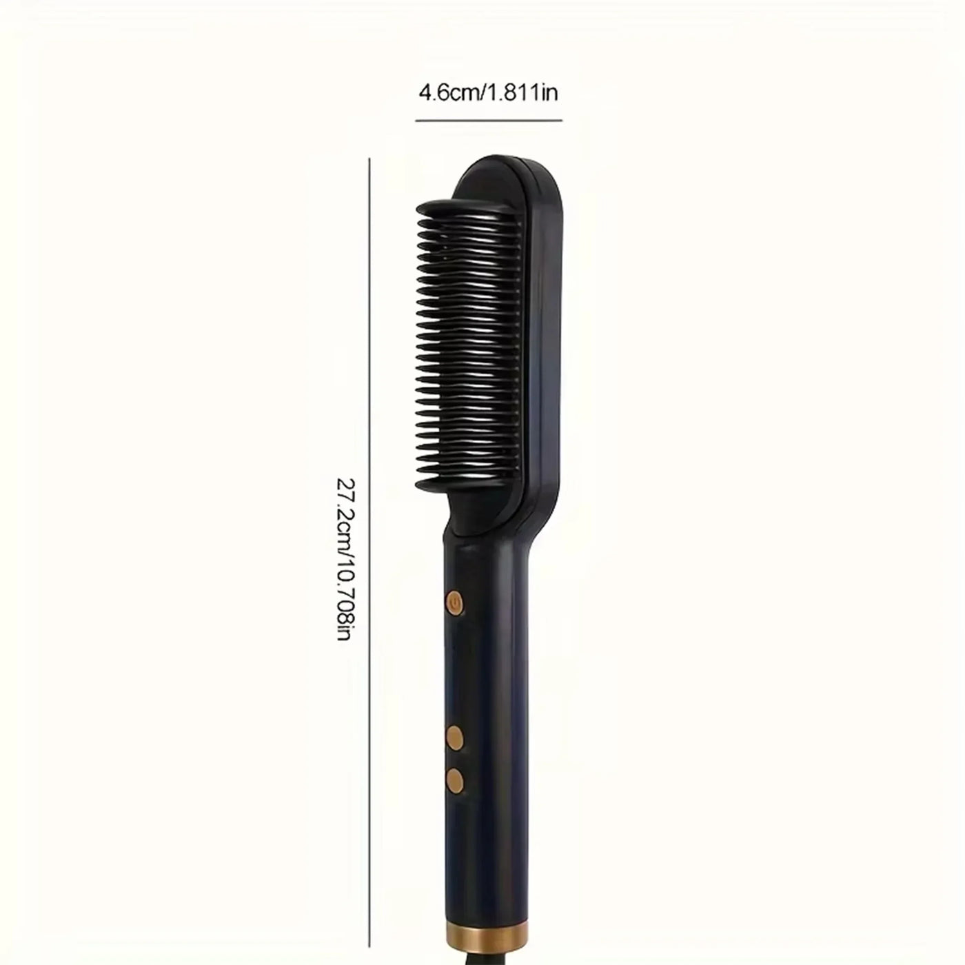 1pc Professional 2-in-1 Hair Straightening Brush - Wet & Dry Use, Versatile Styling Tool for Straightening and Curling