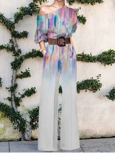 Women Jumpsuits New In Spring Autumn Female Chic Elegant Office Lady Wide Leg Pants Bodysuits Jump Suits for Women One Pieces