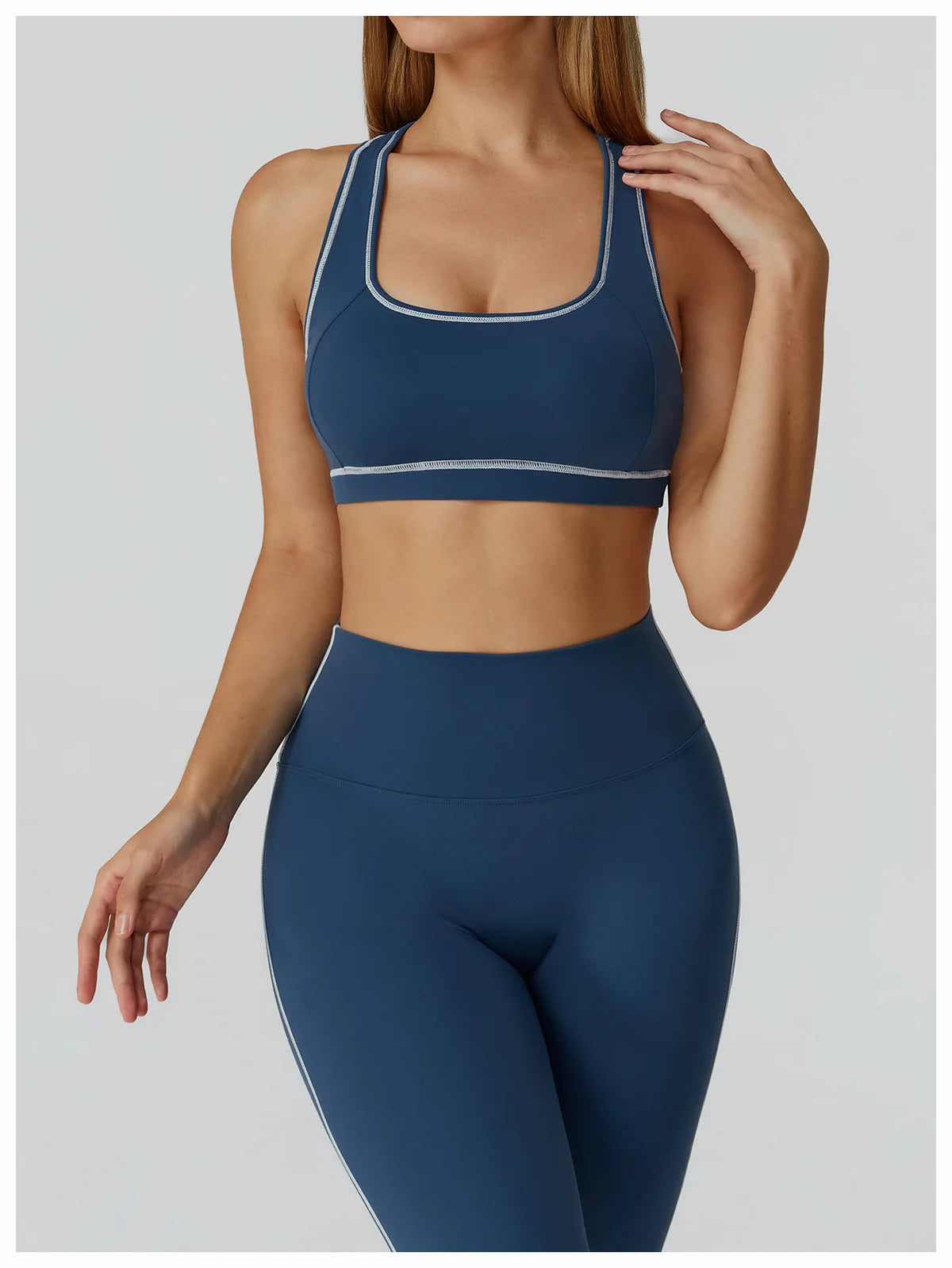 Yoga Bra Women Breathable Sports Bra Anti-Sweat Fitness Shockproof Crop Top Push Up Gym High Strength Workout Underwear